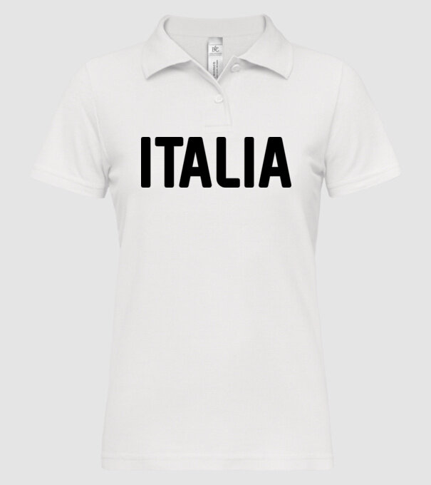 Italia model alb pe tricou