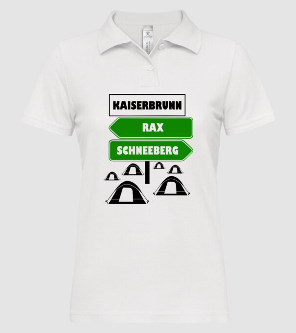 Kaiserbrunn model alb pe tricou