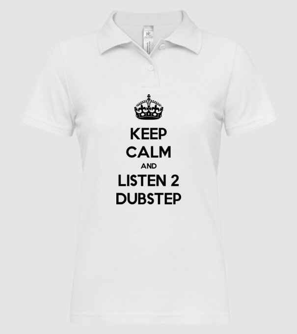 Keep Calm... model alb pe tricou