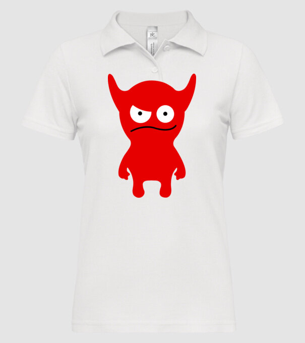 micul diavol model alb pe tricou