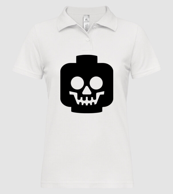 Lego Death Face.eps model alb pe tricou