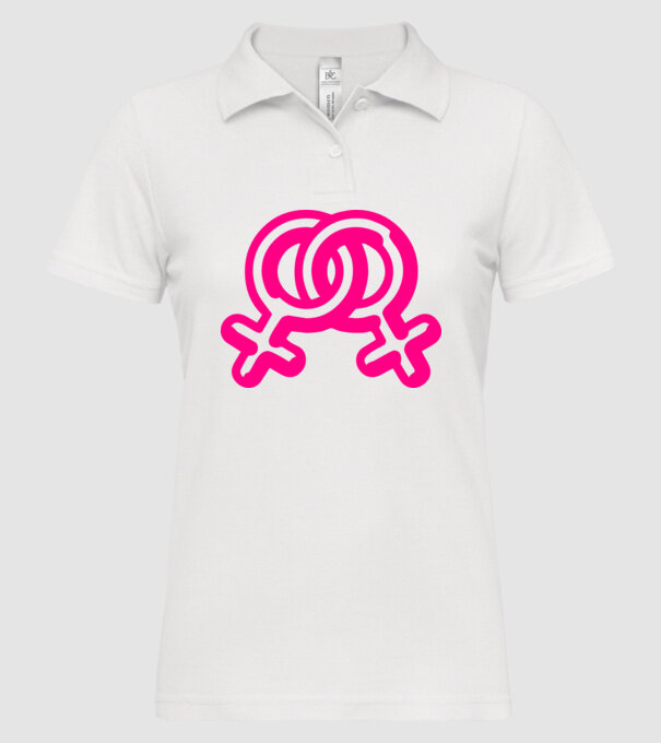 Lesbiene model alb pe tricou