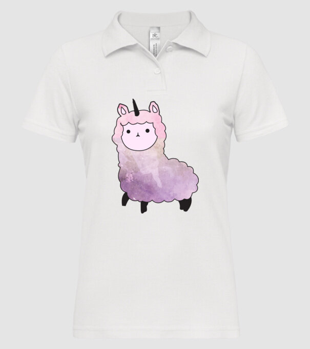 Llamacorn cutie model alb pe tricou