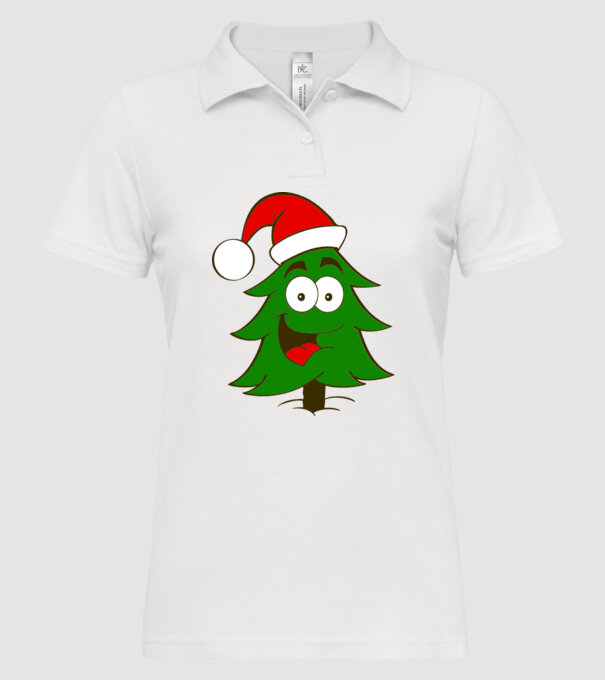 Brad Moș Crăciun 4 culori model alb pe tricou
