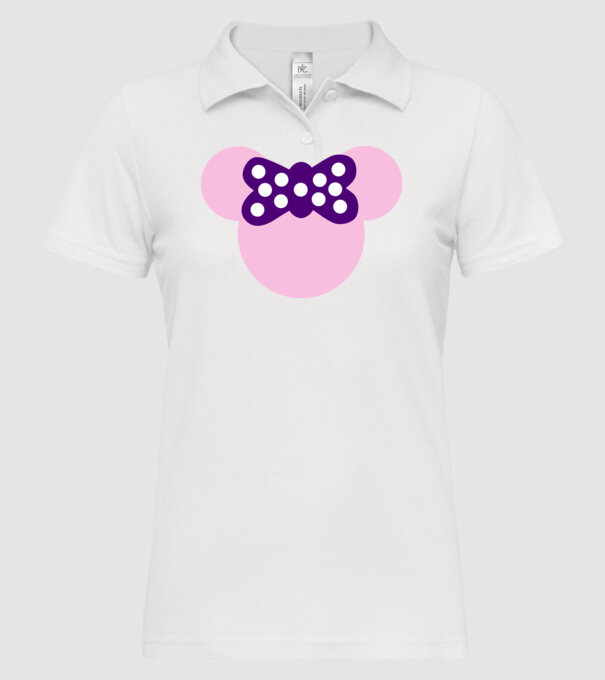 Minnie model alb pe tricou