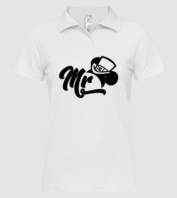 Mr Mouse model alb pe tricou