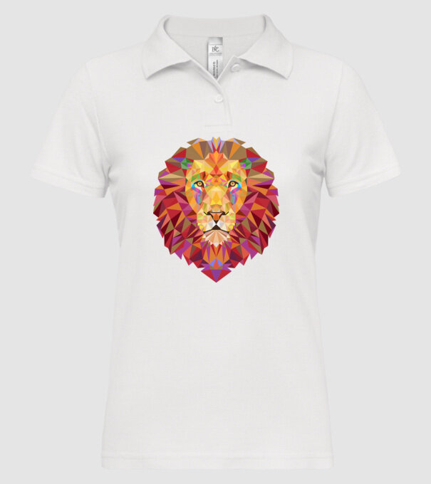 Leu design model alb pe tricou