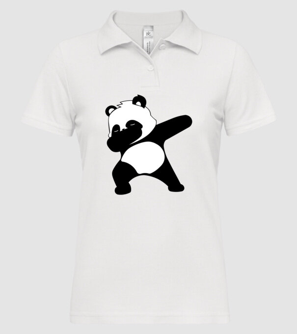 Panda DAB model alb pe tricou
