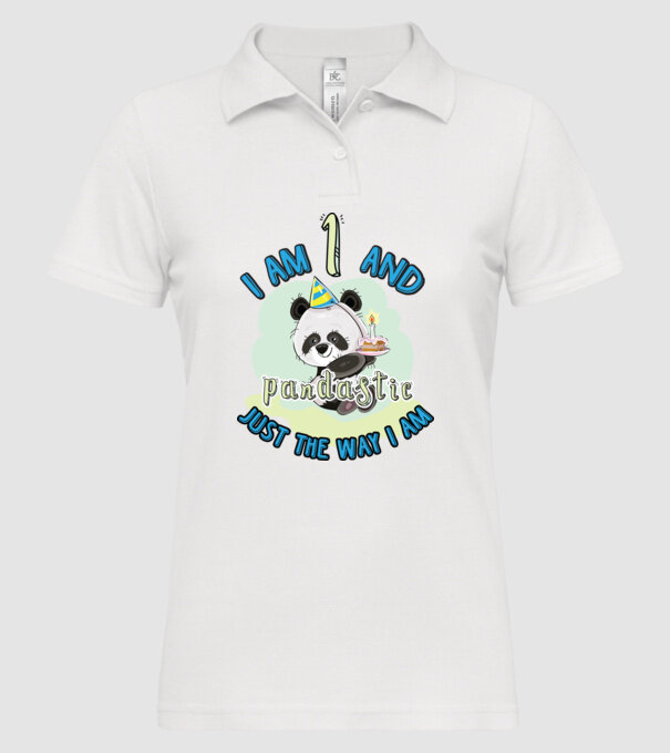 PANDASTIC 1 model alb pe tricou