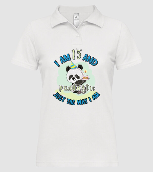 PANDASTIC 15 model alb pe tricou