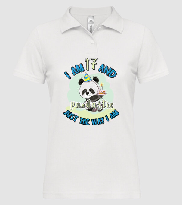 PANDASTIC 17 model alb pe tricou