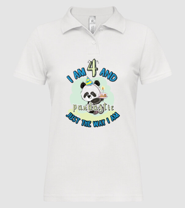 PANDASTIC 4 model alb pe tricou