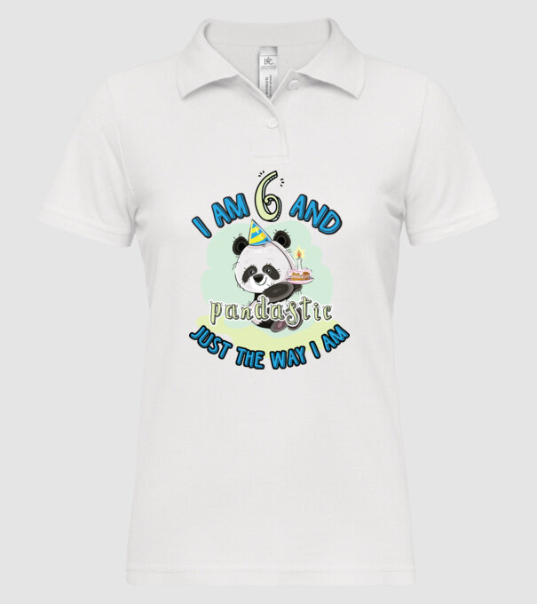 PANDASTIC 6 model alb pe tricou