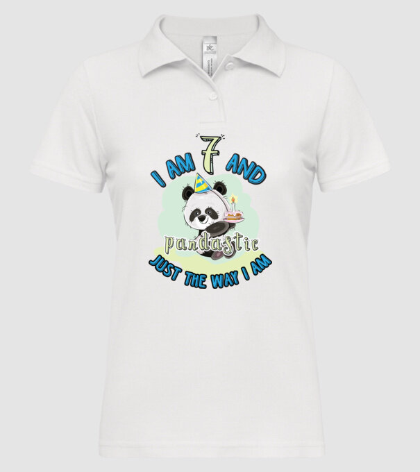 PANDASTIC 7 model alb pe tricou