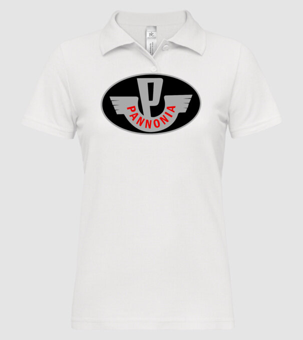 Logo Pannonia model alb pe tricou