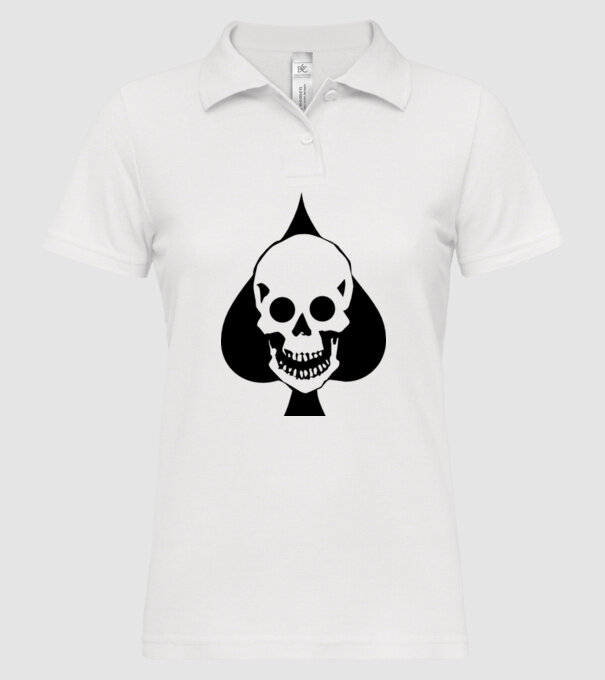 Craniu pică model alb pe tricou