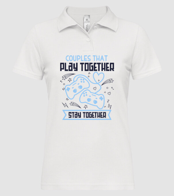 Play together model alb pe tricou