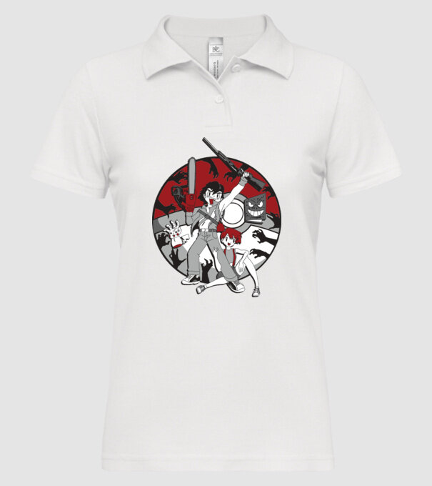 pokemon survive maki model alb pe tricou
