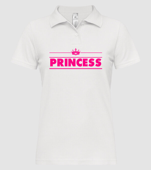 Princess model alb pe tricou