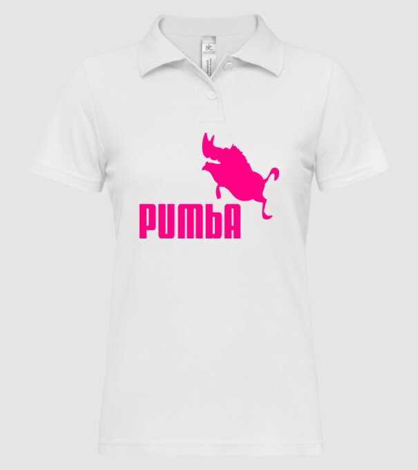 Pumba model alb pe tricou