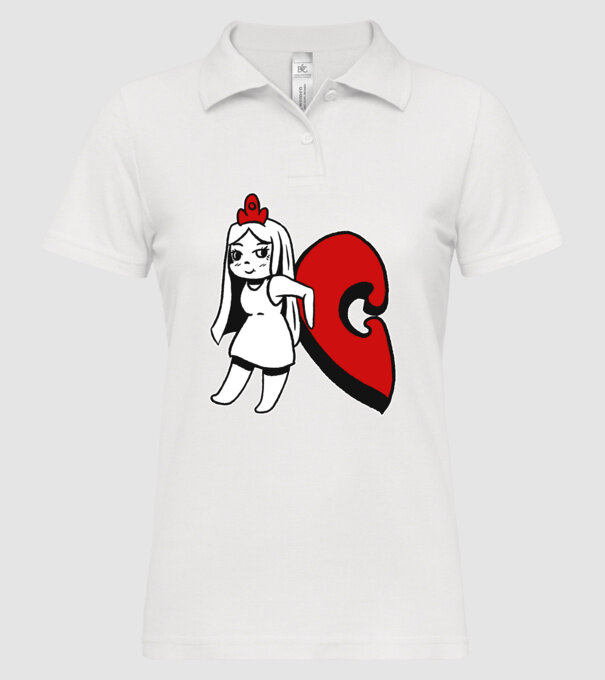 Pereche Puzzle fetiță model alb pe tricou