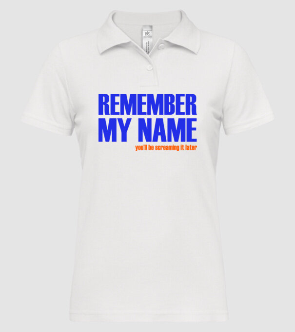 Remember My Name model alb pe tricou