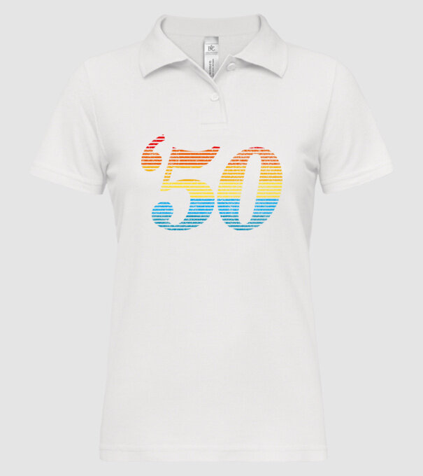 Retro Birthday 1950 model alb pe tricou