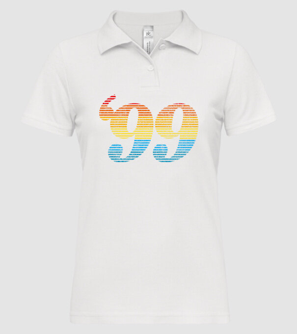 Retro Birthday 1999 model alb pe tricou