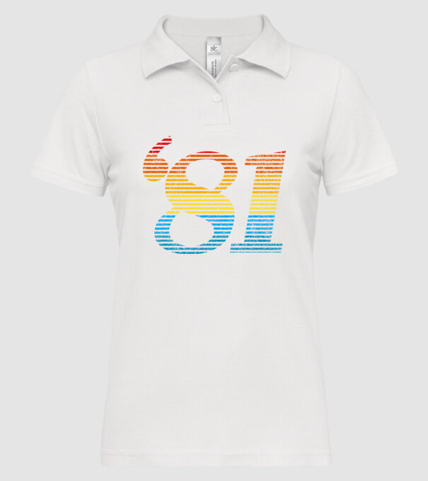 Retro Birthday 1981 model alb pe tricou