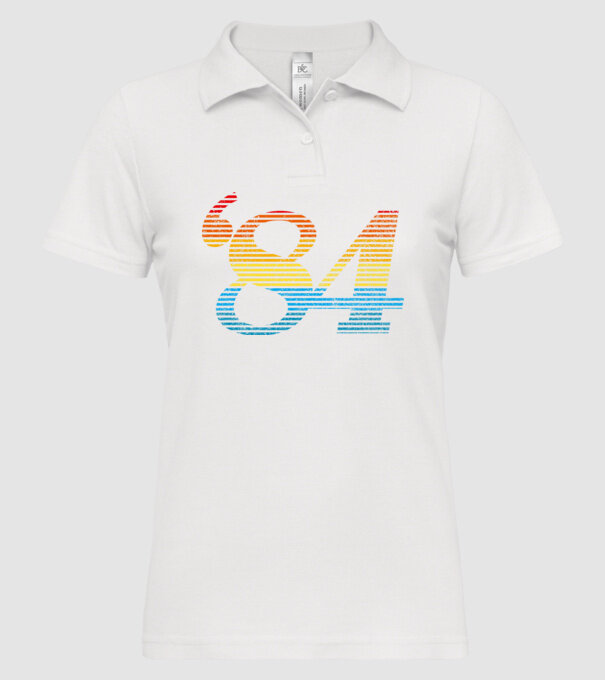 Retro Birthday 1984 model alb pe tricou