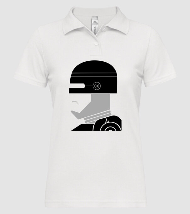 Robocop model alb pe tricou