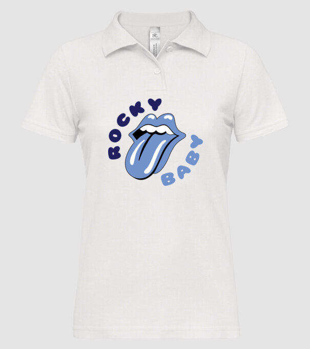 Rocky Baby model alb pe tricou