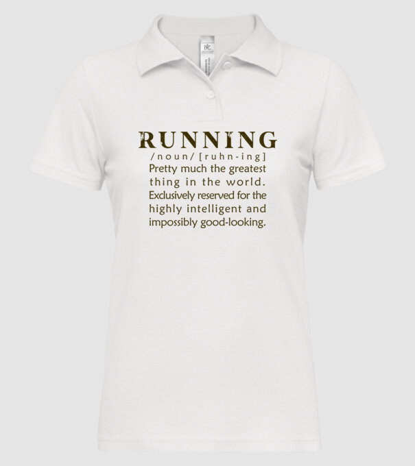 Running definition model alb pe tricou