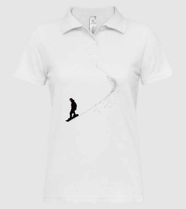 Slope Pantă model alb pe tricou