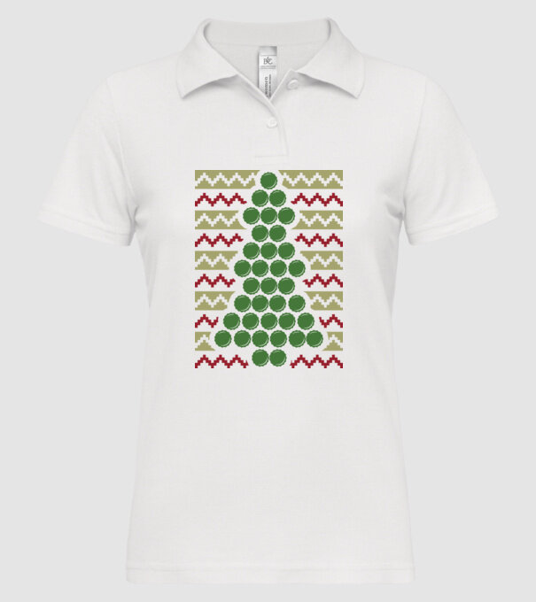 Pulover urât de Crăciun Capac bere model alb pe tricou