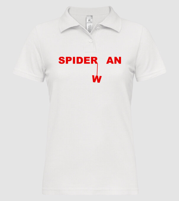 Spider wan model alb pe tricou