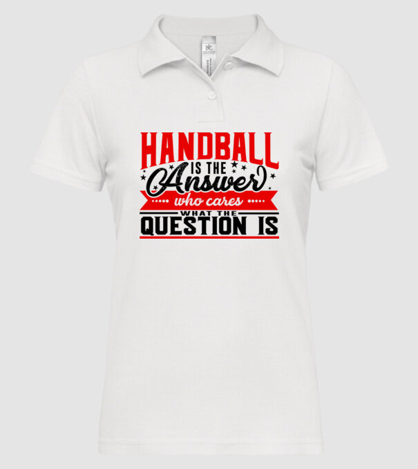 Sport is the answer HANDBALIST model alb pe tricou