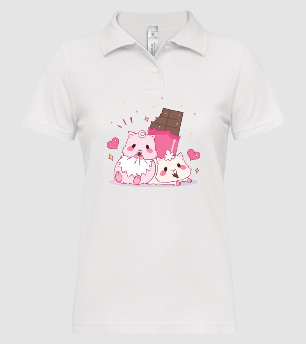 HAMSTERI ÎNDRĂGOSTIȚI 2 model alb pe tricou