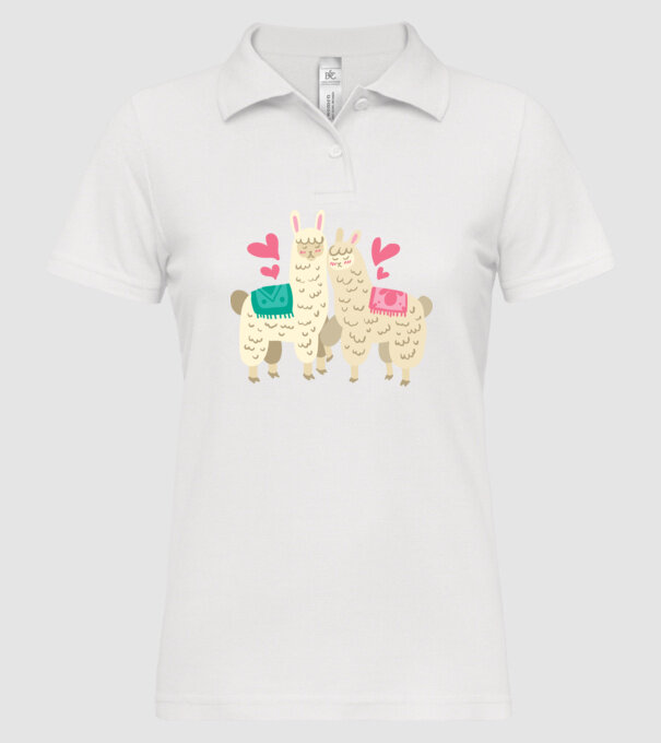 LAME ÎNDRĂGOSTITE model alb pe tricou