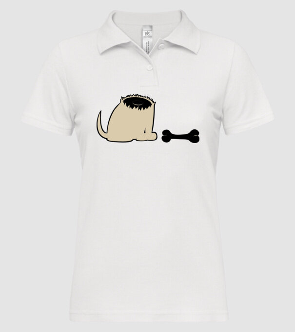 Szornyelde - Câine fără cap model alb pe tricou
