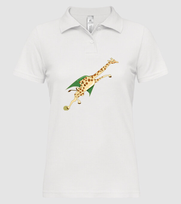 Girafă Super model alb pe tricou