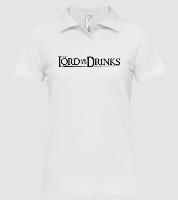 The Lord Of The Drinks model alb pe tricou