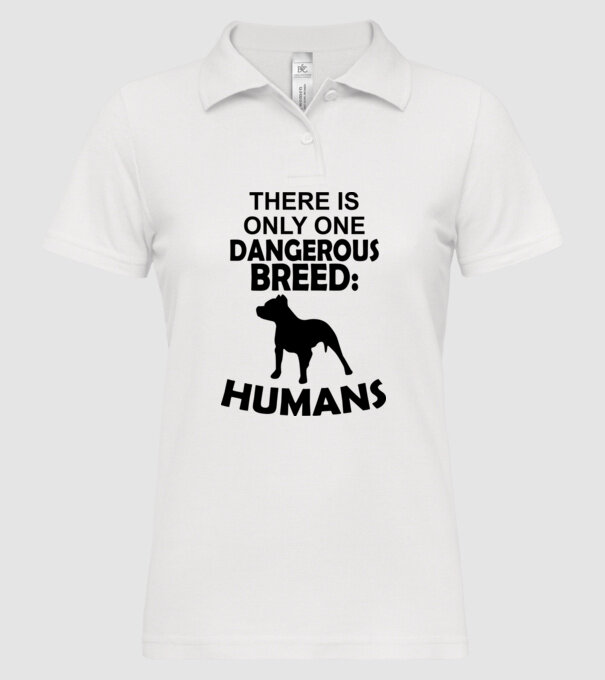 There is only one dangerous breed model alb pe tricou
