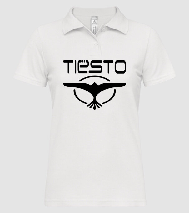 Tiesto logo model alb pe tricou