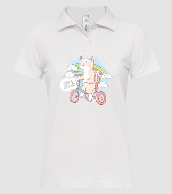 Today is a great day model alb pe tricou