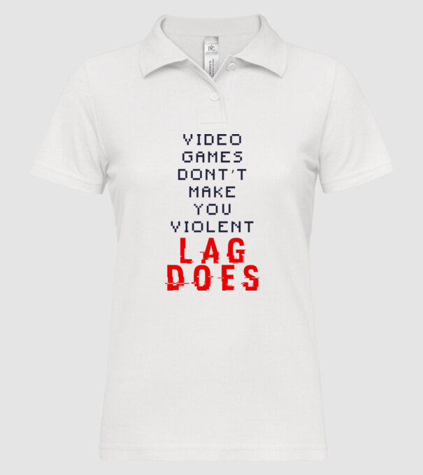 Violent lag model alb pe tricou
