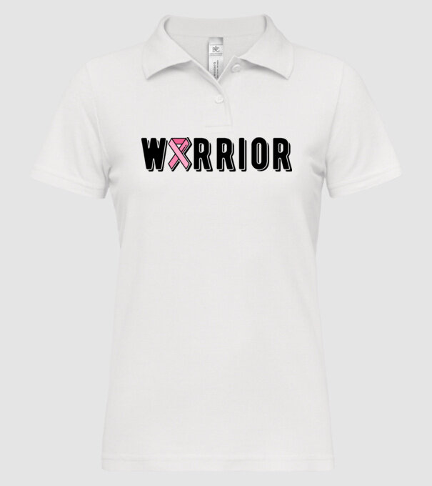 Warrior model alb pe tricou
