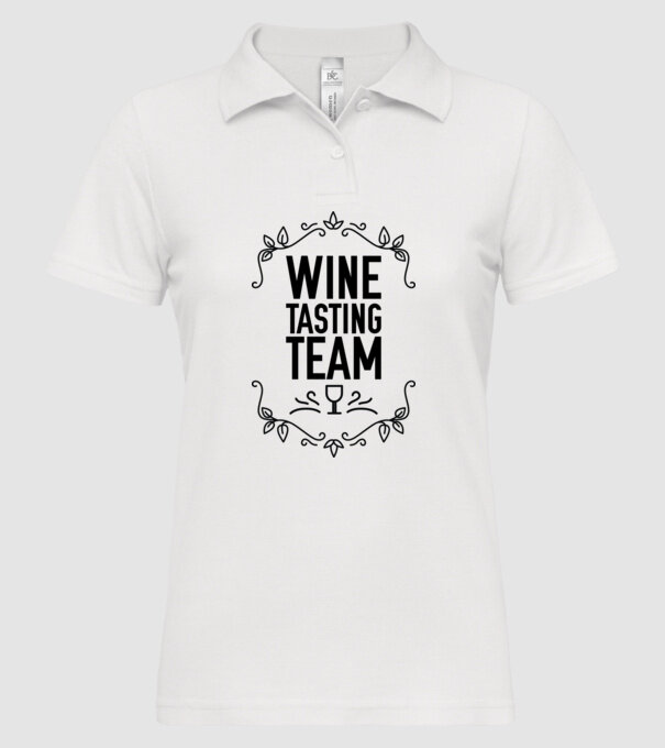 Wine tasting team Wine Tasting Team model alb pe tricou