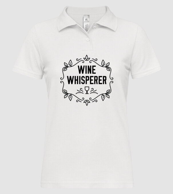 Wine tasting team Wine Whisperer model alb pe tricou