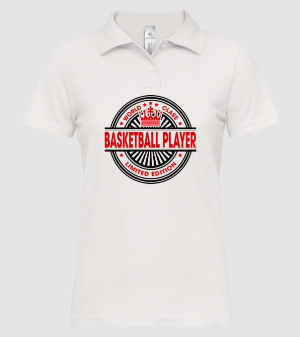 World class BACHETBALIST model alb pe tricou